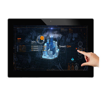 18.5 inch Frameless Wall Mounted Advertising Android Tablet met Desktop Stand
