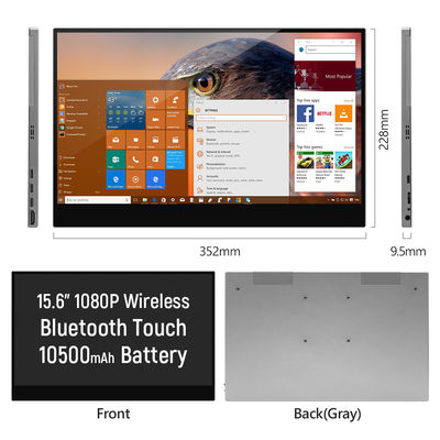 11mm Slanke Draagbare Draadloze Touchscreen Monitor met Full HD Display