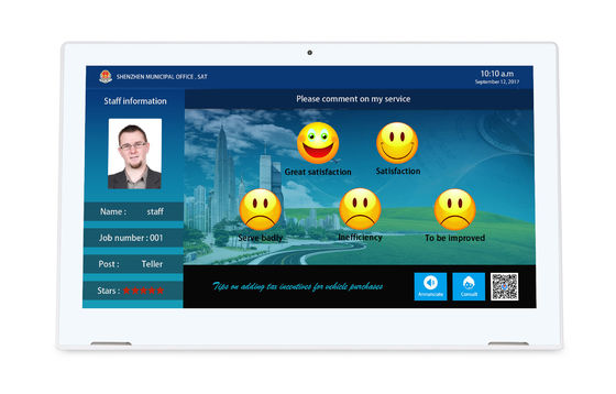 L-vorm 1920x1080 13,3 inch All In One Android Tablet Met Touchscreen WIFI RJ45