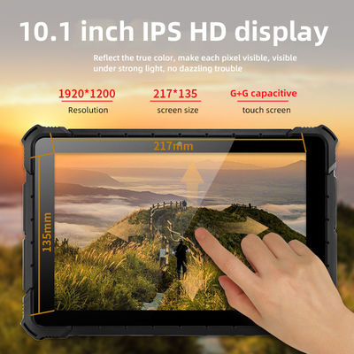 10.1 inch IP67 robuuste Android tablet met IPS touch display voor industrieel en buitengebruik