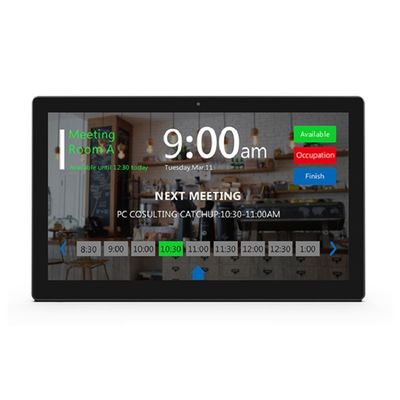 10.1-inch NFC POE Muur gemonteerde vergaderruimte Android tablet met LED lichtbalk
