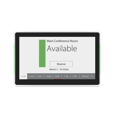 Aan de muur gemonteerde 10,1 inch RK3399 Android tablet pc POE NFC touchscreen conferentietablet met aan beide zijden licht