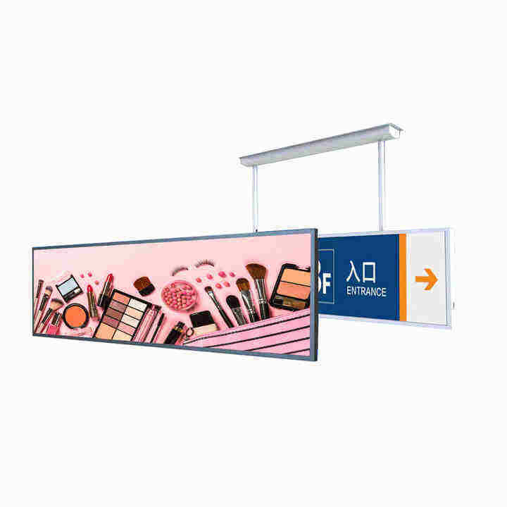 24 inch Ultra Wide Resolution Stretched Bar Type LCD Advertising Display De perfecte keuze voor supermarkt winkel