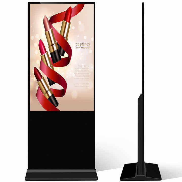 75 inch verticale AD kiosk LCD reclame display Android touchscreen vloer totem