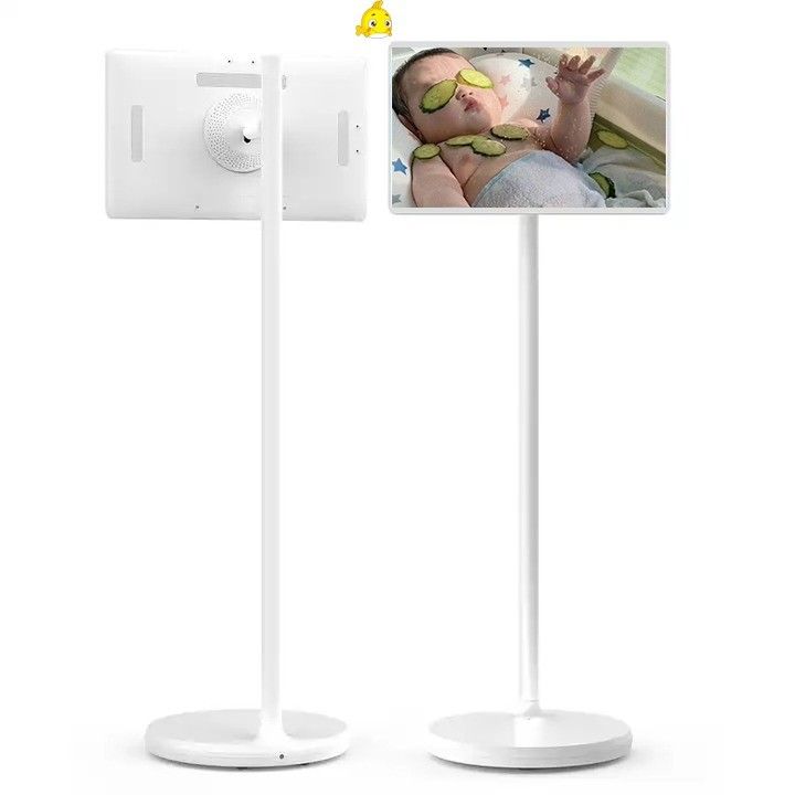 Verticaal scherm 27" verstelbaar op rolbaar Smart Stand By Me TV