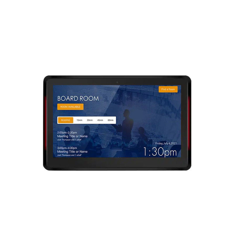 10.1 inch RK3399 2+16GB Wandgebouwde conferentieruimte Tablet NFC POE vergaderruimte reserveringssysteem met beide zijden licht
