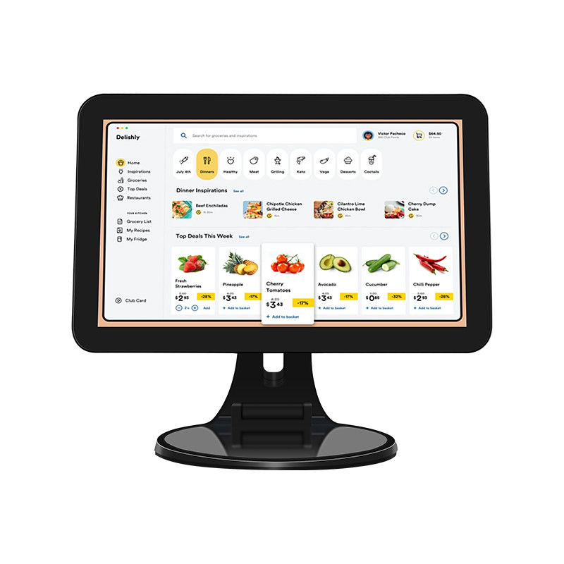 15,6 inch touchscreen desktop POS-terminal N2840 2+32GB Retail kassa met scanner