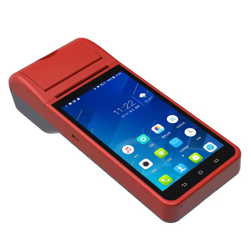 Android 8.1 besturingssysteem 5.5 inch NFC POS-systemen Handheld Kassier POS-machine met 58 mm thermische bonprinter