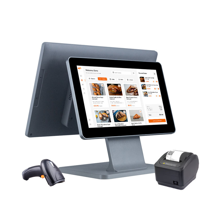 8GB DDR3 Geheugen 15,6 inch FHD Ultra Dunne Frame Full HD Resolutie Win11 Android POS Systeem Touchscreen POS All-in-One