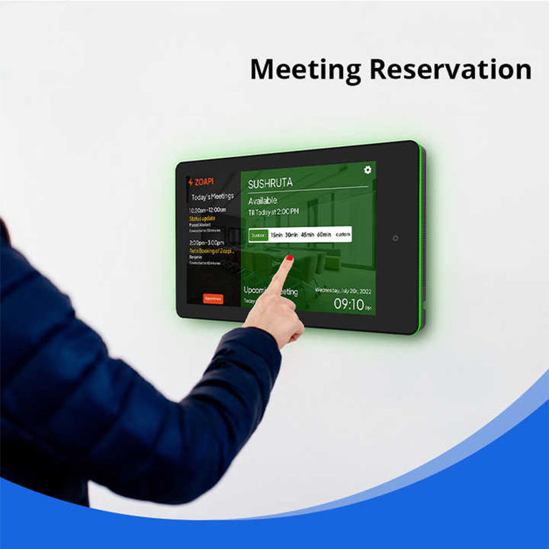 10.1" RK3288 Android vergaderzaal reservering tablet met NFC, POE en LED lichtbalk
