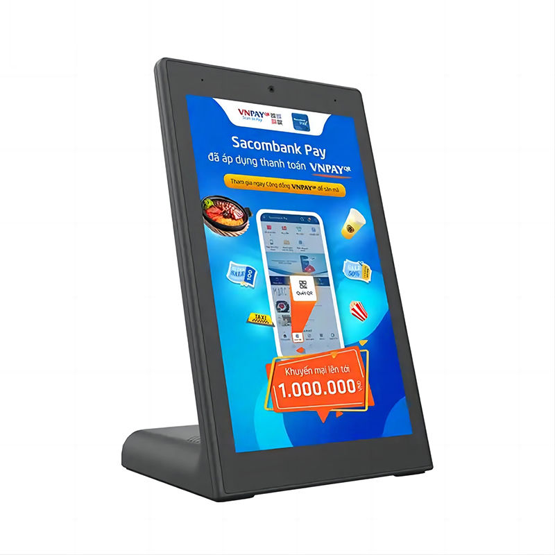 8 inch L type zakelijke selfservice kiosk Android tablet pc Capacitive touch scree POE power WIFI NFC voor Restaurant bestellen POS tablet