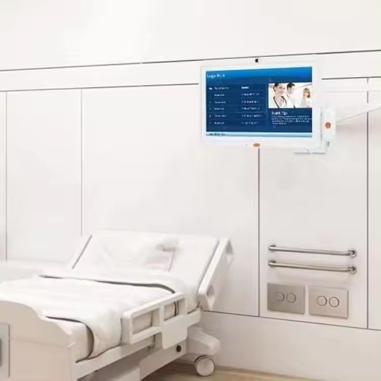 wandmontage 10,1 inch android tablet pc medische zorg wifi POE 4G LTE Camera call handle Verpleegkundige Call System voor ziekenhuis Clinic