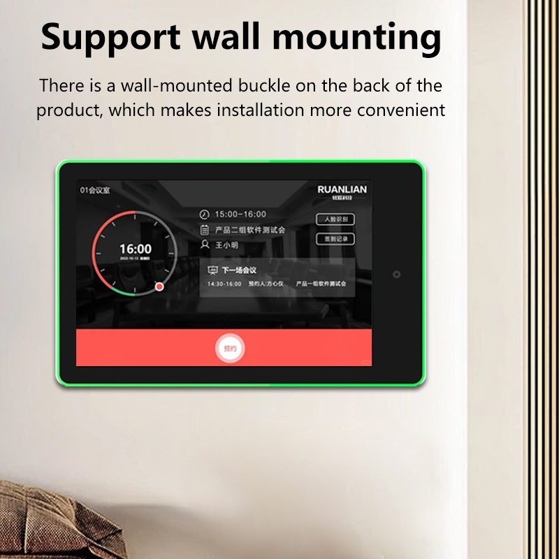 10.1 inch wandmontage trouch scherm android tablet pc vergaderruimte reserveringssysteem