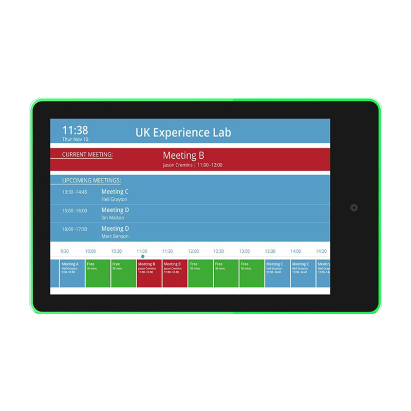 15,6-inch wandmontabele Android Tablet PC met RK3566 Quad Core LED-lichtbalk voor vergaderruimteboeking