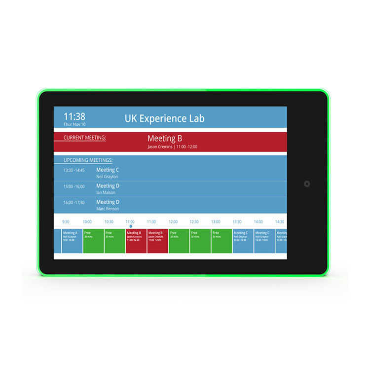 10.1 inch conferentieruimte Android Tablet RK3399 NFC POE Meeting Room Scheduler Tablet PC met LED-licht