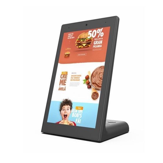 10-inch UL-gecertificeerde Portret Android Tablet met RJ45 en PoE.