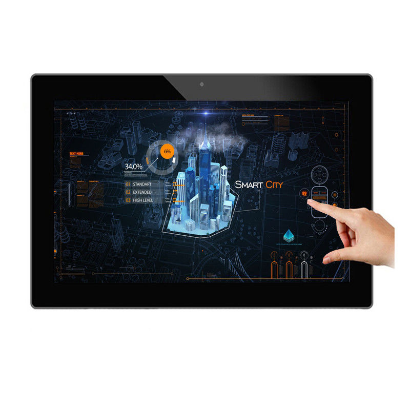 18.5 inch Frameless Wall Mounted Advertising Android Tablet met Desktop Stand