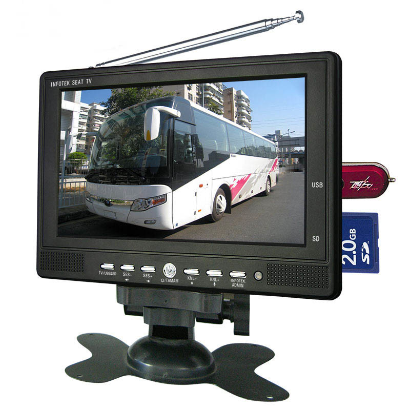 De vierling verdeelde LCD van het de Auto de Achterweergeven van 7 duimtft monitor van de Monitor2av Haven