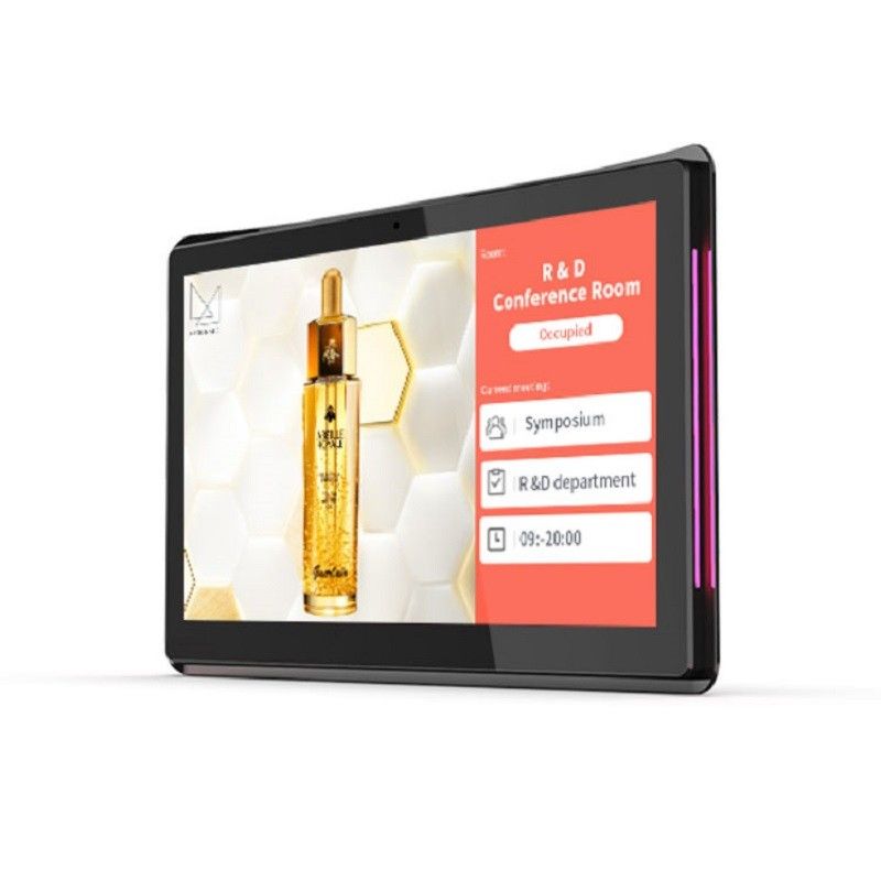 10.1-inch NFC POE Muur gemonteerde vergaderruimte Android tablet met LED lichtbalk