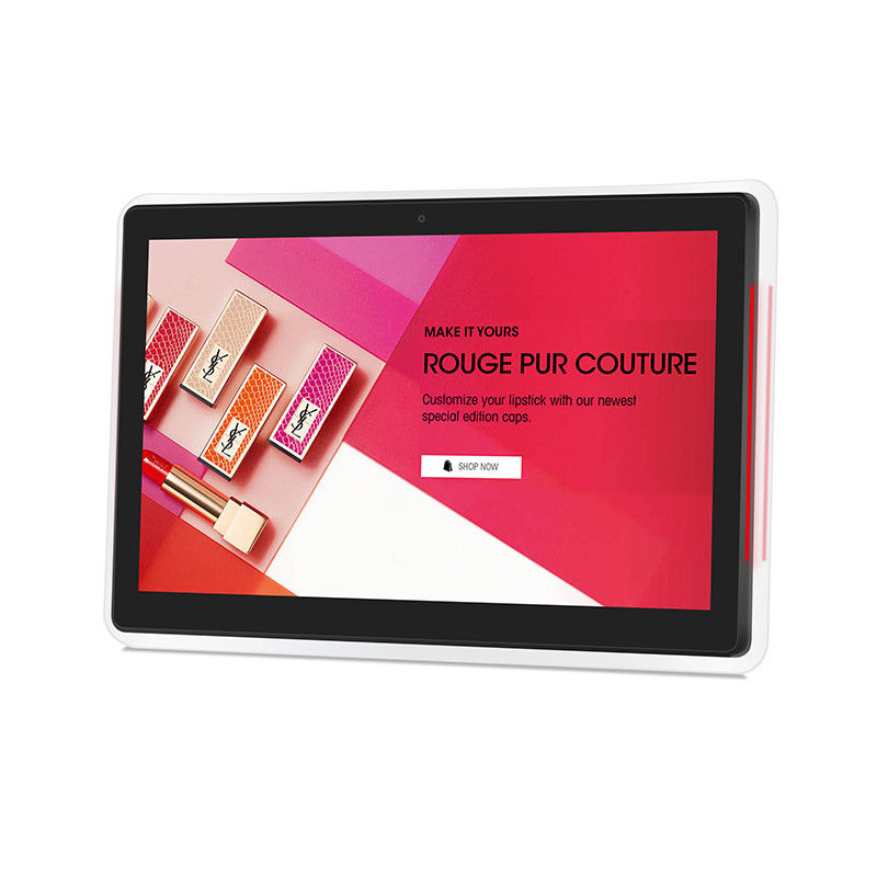 Aan de muur gemonteerde 10,1 inch RK3399 Android tablet pc POE NFC touchscreen conferentietablet met aan beide zijden licht